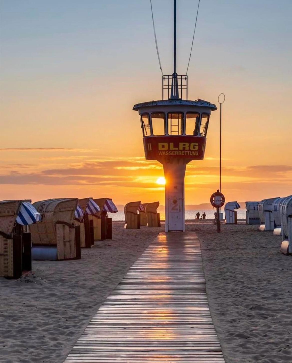 3sz Penthaus Luna Am Sandstrand Mit Meerblick & Balkon * Lubeck