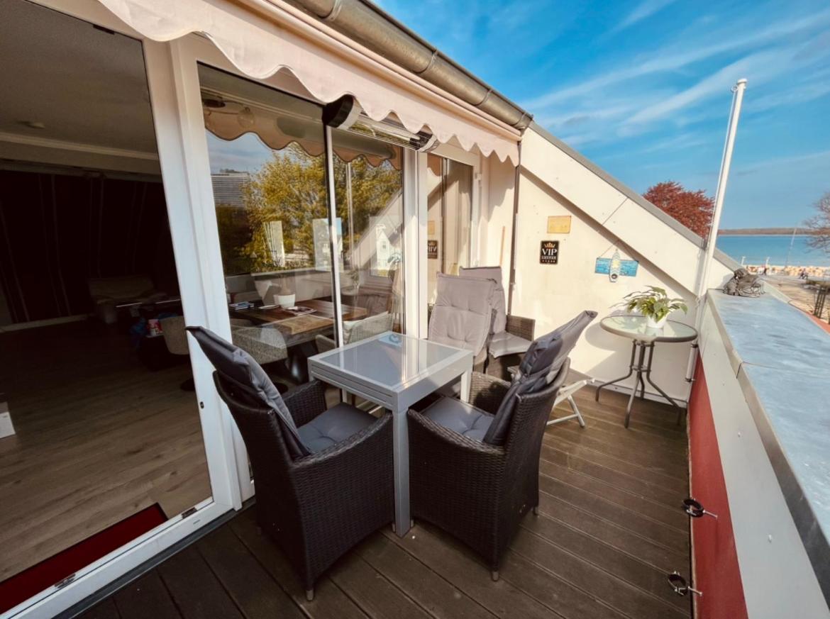 3sz Penthaus Luna Am Sandstrand Mit Meerblick & Balkon Apartment