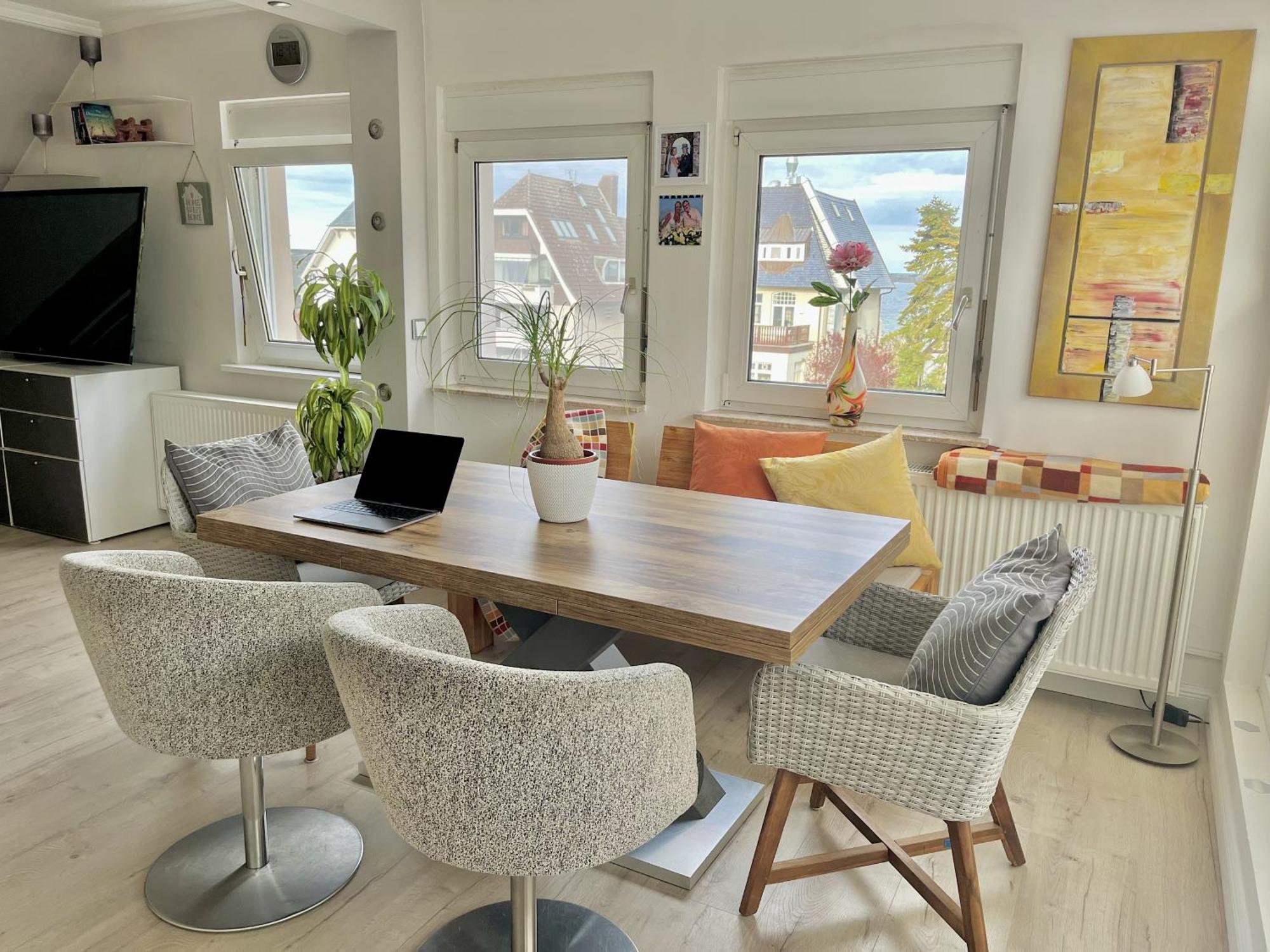 3sz Penthaus Luna Am Sandstrand Mit Meerblick & Balkon Apartment